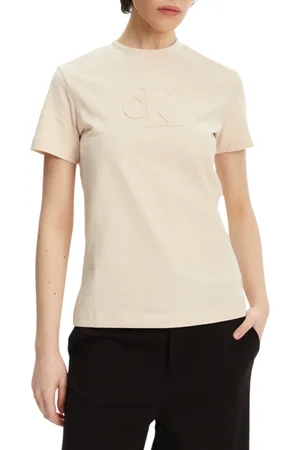 Calvin Klein T-shirt maniche corte con logo Applique