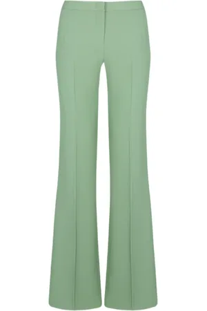 SANDRO FERRONE Pantaloni flare in tessuto crepe