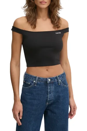 Calvin Klein Top crop con logo