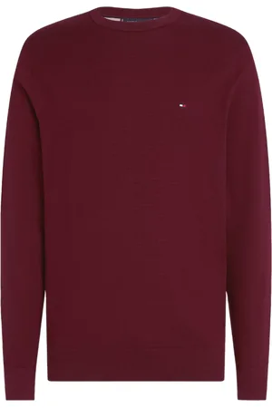 Tommy Hilfiger Maglia basic Essential in cotone bordeaux