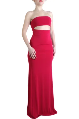 ANIYE BY Abito lungo Demi con cut out fucsia
