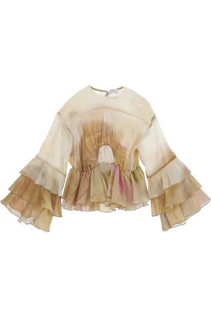 Pinko Pinko blusa in fantasia multicolor con balze