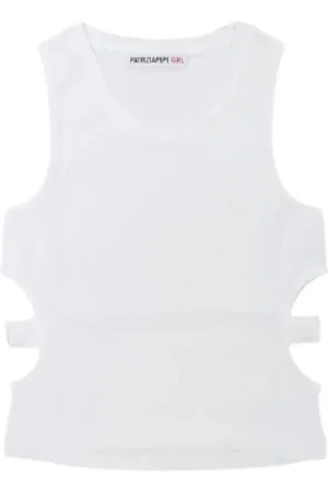 Patrizia Pepe Top a costine con cut out