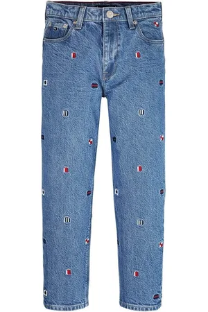 Tommy Hilfiger Jeans slim con bandierine iconiche lavaggio blu
