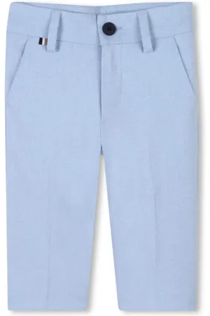 HUGO BOSS Pantaloni eleganti neonato slim fit celeste