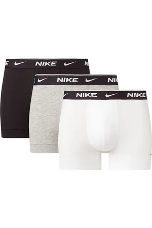 Nike Set 3 boxer con logo bianco nero grigio