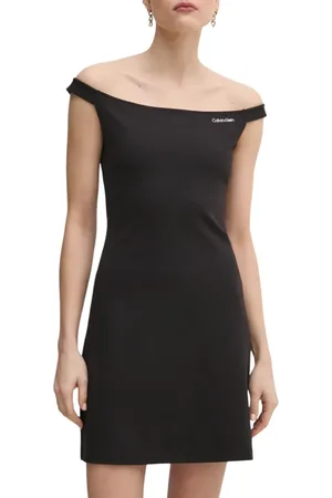 Calvin Klein Abito corto in misto viscosa