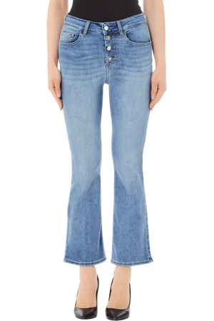 Liu Jo Jeans a zampetta Princess con bottoni gioiello lavaggio medio