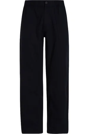 Calvin Klein Pantaloni in cotone e lino gamba dritta