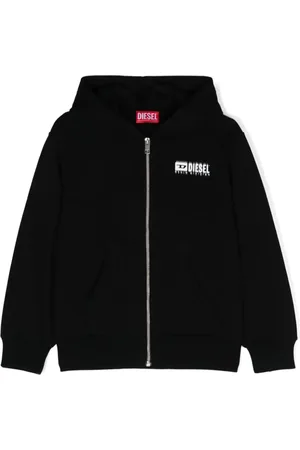 Diesel Felpa con zip Svougzip con cappuccio