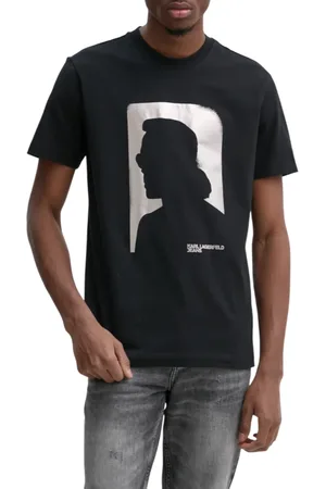 Karl Lagerfeld T-shirt maniche corte con stampa iconica