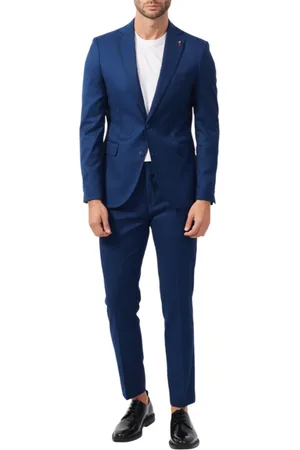 MULISH Completo uomo giacca monopetto e pantaloni petrolio