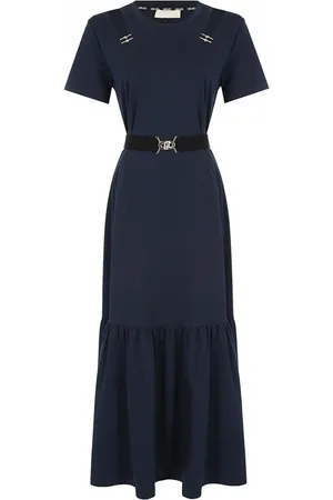Liu Jo Abito midi in jersey con cut out e cintura
