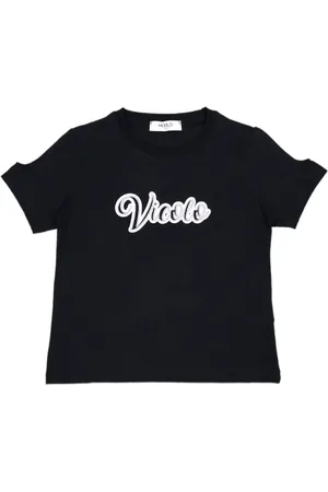 Vicolo Girl VICOLO T-shirt a maniche corte con logo strass