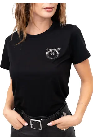 Pinko T-shirt manica corta Nambrone con logo gioiello
