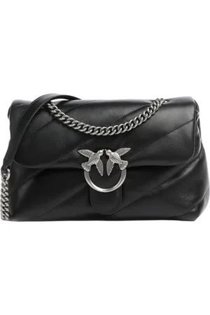Pinko Borsa Love Bag Puff Classic in pelle trapuntata argento