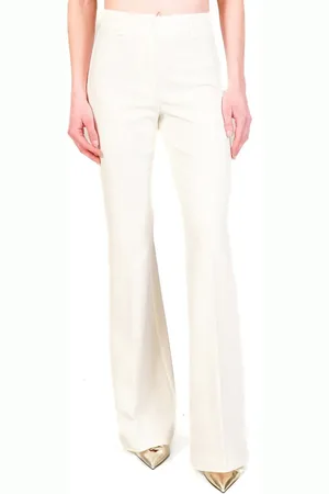 VICOLO Pantaloni flare fit a vita alta latte