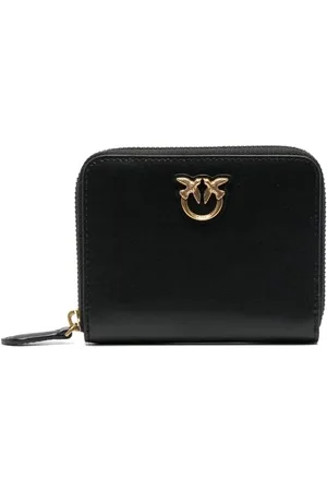 Pinko Portafogli in pelle Taylor con zip oro