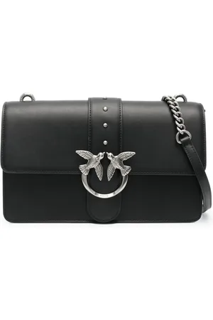 Pinko Borsa Love Bag One Classic in pelle color argento