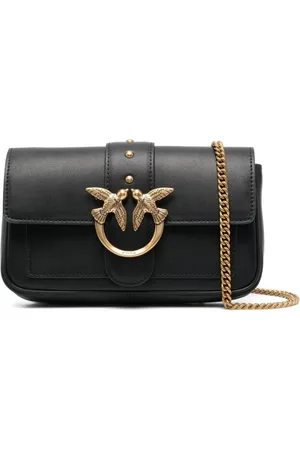 Pinko Borsa a tracolla Love One Pocket in pelle con borchie oro