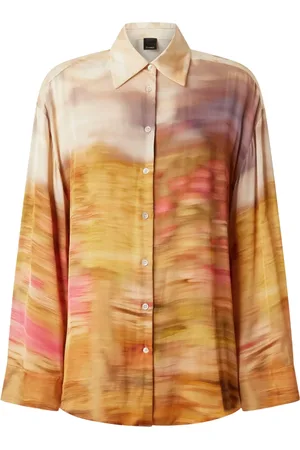 Pinko Camicia manica lunga in fantasia Life multicolor