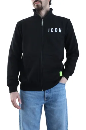 Icon Brand Felpa con zip stampa logo