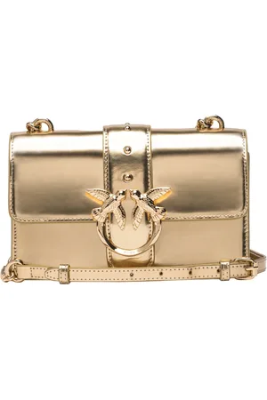 Pinko Borsa Love One Mini Mirror effetto laminato