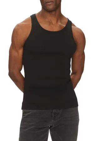 JACK & JONES Canotta in cotone a costine