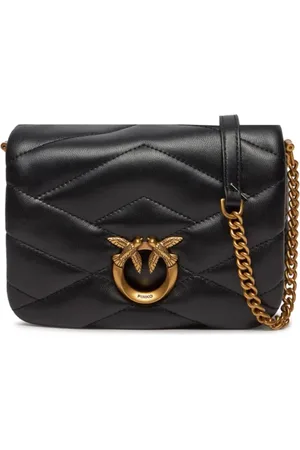 Pinko Borsa a tracolla Love Click Puff Baby in nappa oro