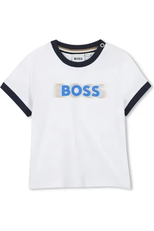 HUGO BOSS T-shirt manica corta neonato con logo