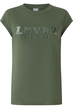 Pinko T-shirt Marrakech manica corta con logo militare