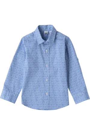iDo(Dodipetto) Camicia manica lunga in microfantasia blu