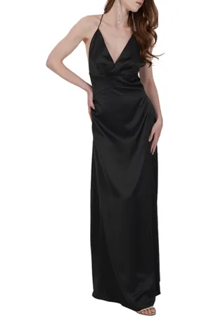 YES-ZEE Yes Zee abito lungo satin