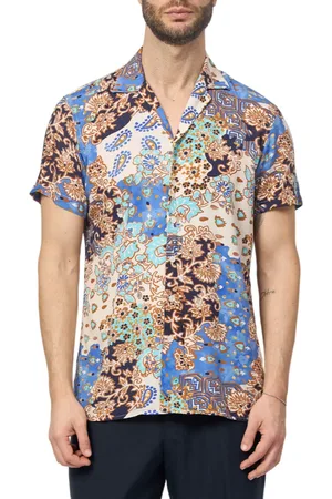 YES-ZEE Yes Zee camicia manica corta in fantasia multicolor
