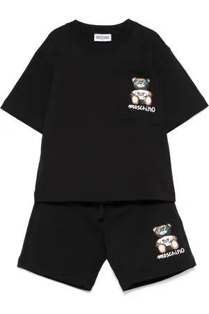 Moschino Completo T-shirt e shorts con stampa orsetto