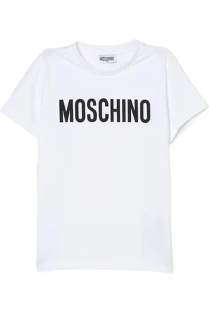 Moschino T-shirt manica corta con stampa logo nero