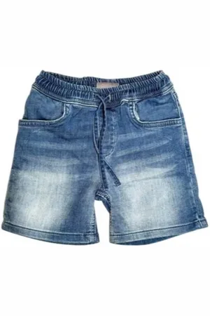 Cesare Paciotti Bermuda in denim con logo