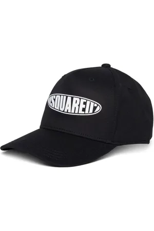 Dsquared2 Cappello unisex con visiera e logo bianco