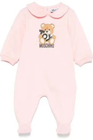 Moschino Tutina intera con piedini stampa orsetto