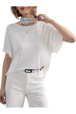 SURKANA T-shirt manica corta oversize latte