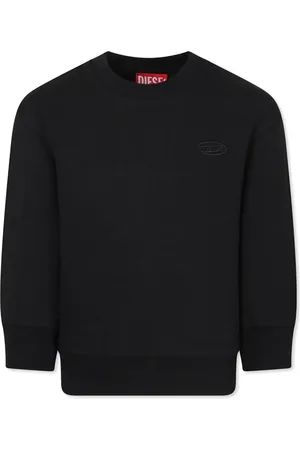Diesel Felpa in cotone con maxi logo iconico