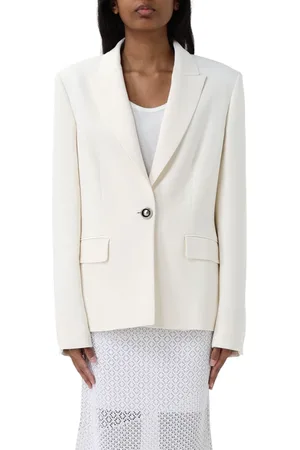 Pinko Giacca blazer Gente in cady tecnico latte