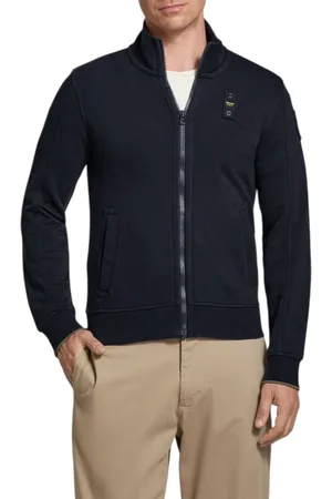 Blauer Felpa con zip City