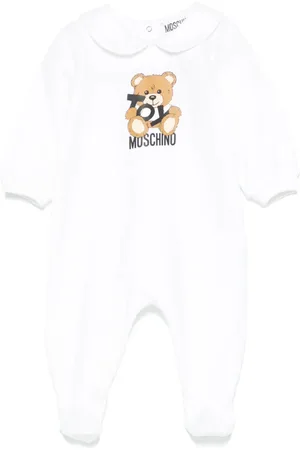 Moschino Tutina intera con piedini stampa orsetto