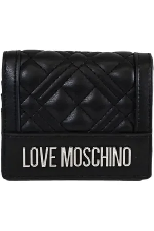 Moschino Love Moschino portafogli in similpelle trapuntata argento