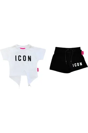 Icon Brand Completo T-shirt e shorts bianco