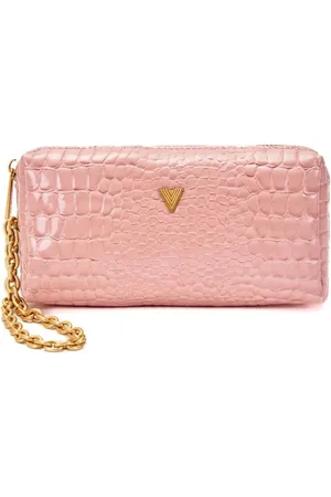 VICOLO Pochette in ecopelle effetto coccodrillo