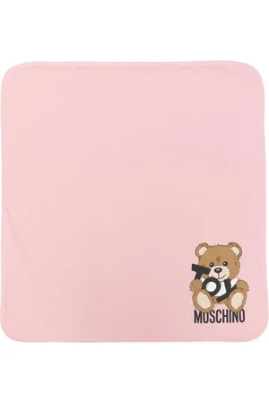 Moschino Copertina in cotone con stampa orsetto Toy