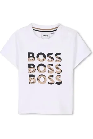 HUGO BOSS T-shirt neonato maniche corte con logo