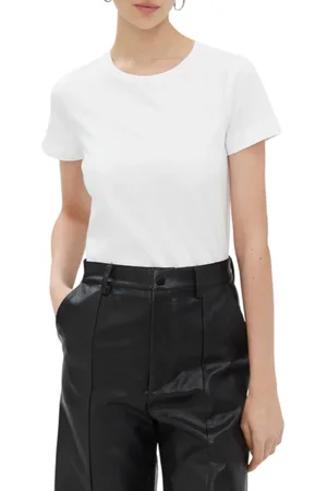 Pinko T-shirt manica corta Bussolotto con logo ricamato